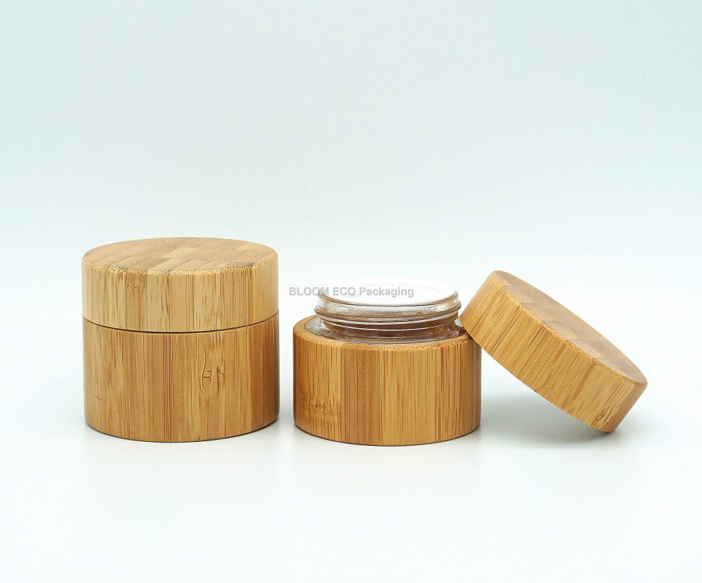 Glass Bamboo Cream Jar CJ3001