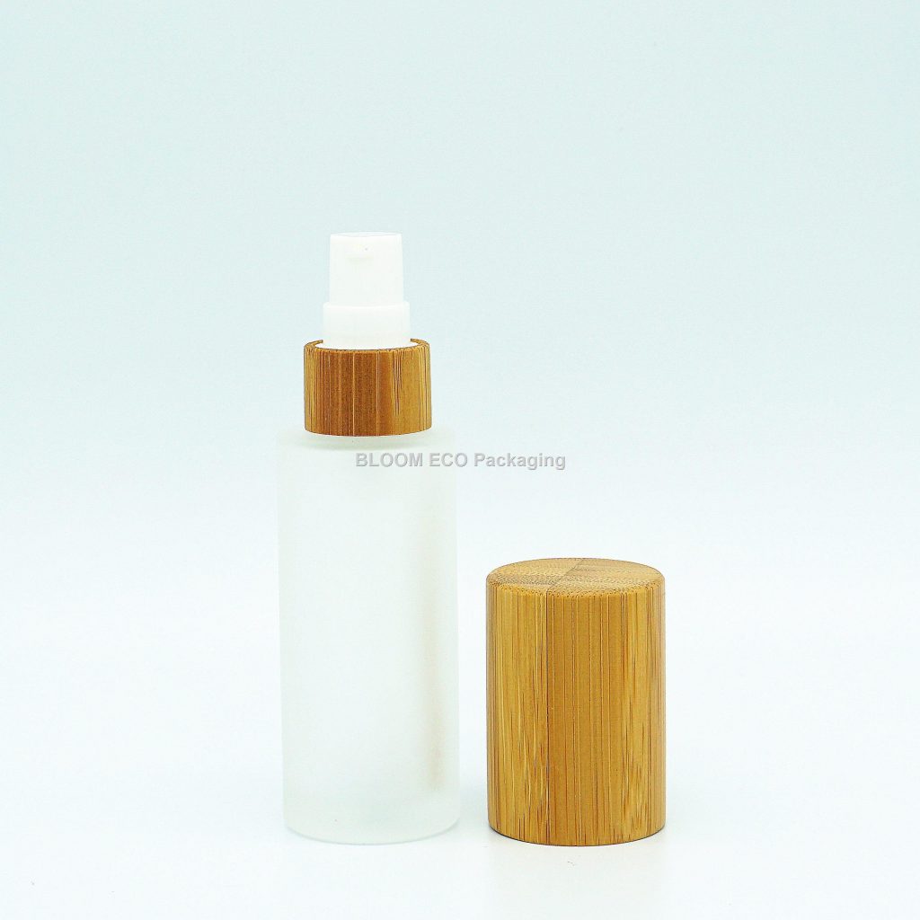 Glass Bmboo Lotion Bottle