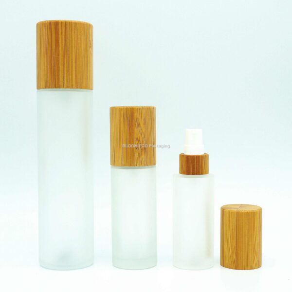 Glass Bmboo Lotion Bottle LD1001